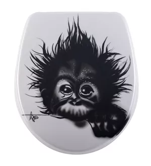 Toilet seat Nice Slow Down Monkey