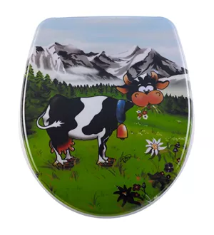 Toilet seat Nice Slow Down Cow