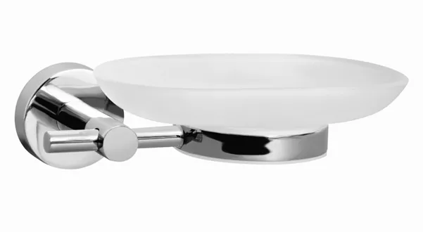 Glass soap dish Sofia chromed