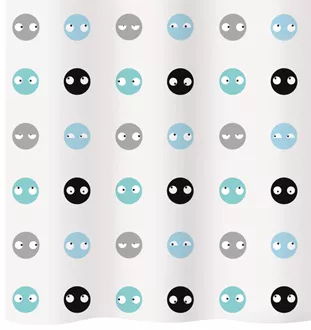 Rideau de douche textile Emo