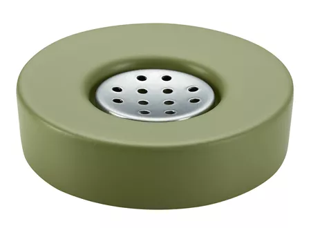 Seifenschale Zylo oliv - inox