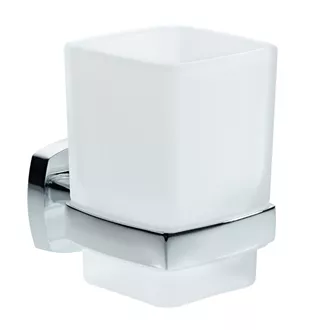 Porte-verre simple Quinto chromé